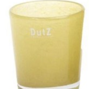Waxinehouder groot | Dutz Conic geel | H14 D12 cm