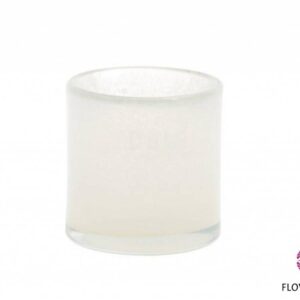 Waxinehouder groot | Dutz white | H10 D9 cm