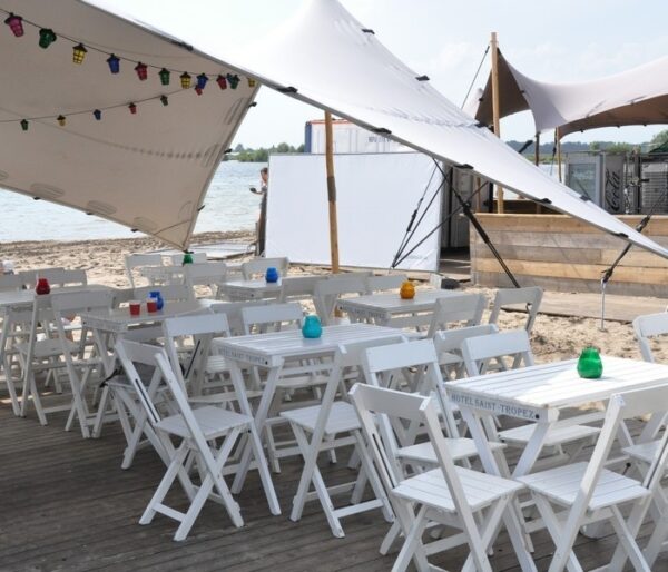Klaptafel Bistro wit - Afbeelding 2