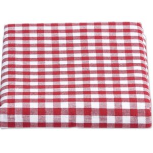 Tafelkleed geblokt rood/wit 250x140cm