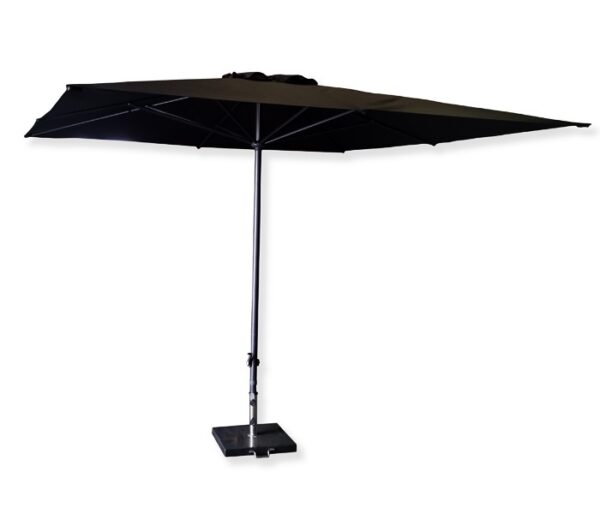Parasol  incl. voet zwart 3x3m