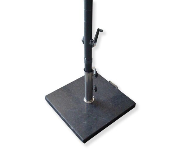 Parasol  incl. voet zwart 3x3m - Afbeelding 3