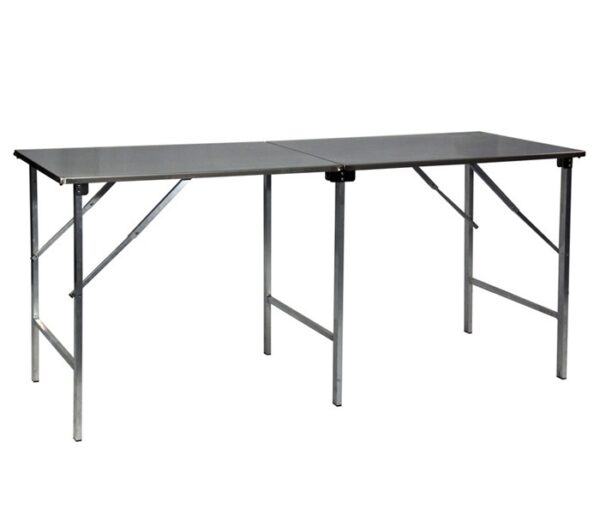 Werktafel RVS 2m inklapbaar