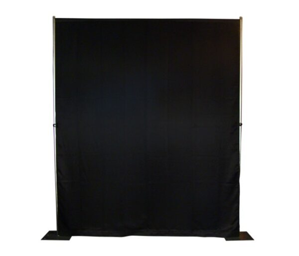Pipe & drape zwart mat per 3m
