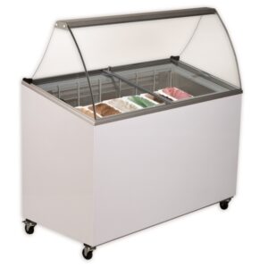 Schepijsvitrine 7-baks incl. ijsbakken