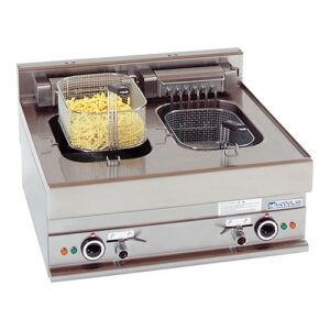 Modulair 70cm friteuse 2x10L - 400V incl. afvoerpijpje