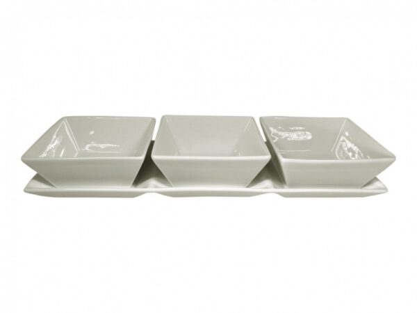 Trendy plateau met 3 schaaltjes
