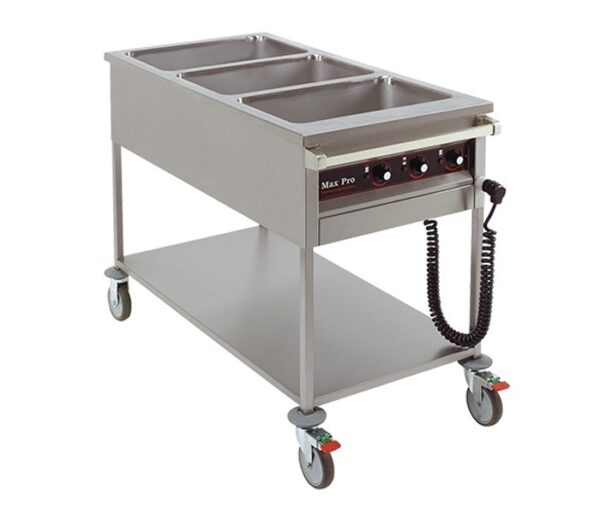 Au bain-marie wagen 3xGN exclusief bakken