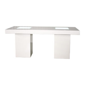 Lage tafel Smooth White L - 180x80cm