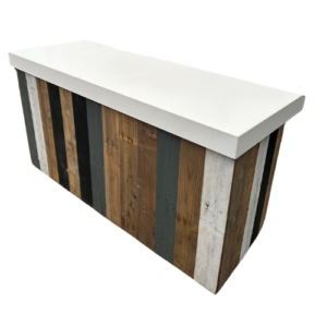 Buffettafel RAW Wood White - 180x70cm