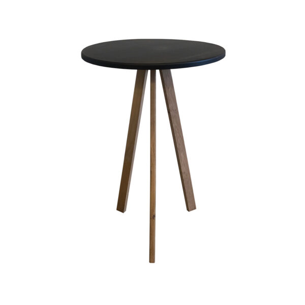 Statafel Natural Black Oak rond - ø80cm