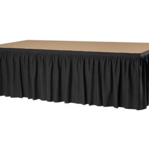 Podiumrok plooi zwart 610x60cm