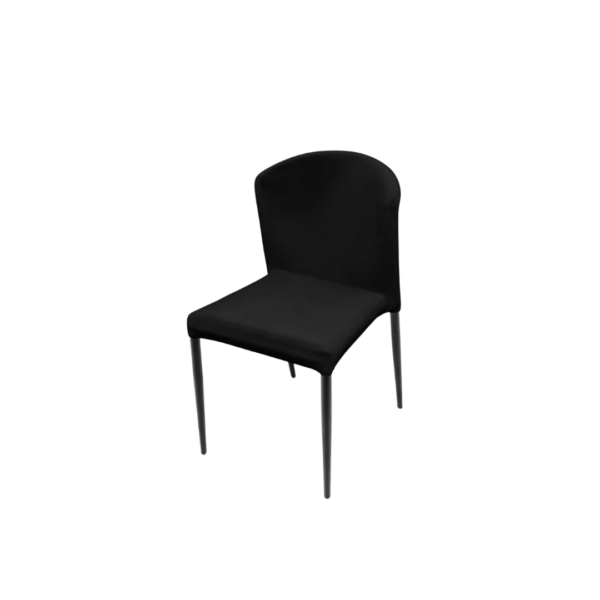 Dinerstoel Veneto velours zwart