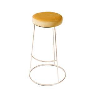 Kruk Alice velvet okergeel/goud