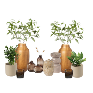 Decoratieset achterkast Basic beige