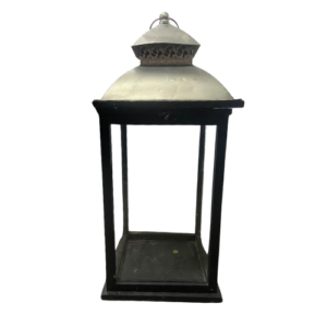 Windlicht zwart groot