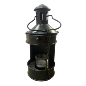 Windlicht zwart klein