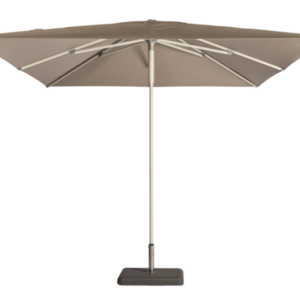 Parasol incl. voet taupe 3x3m