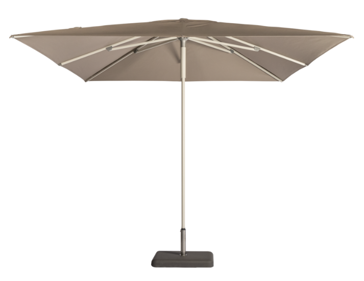 Parasol incl. voet taupe 3x3m
